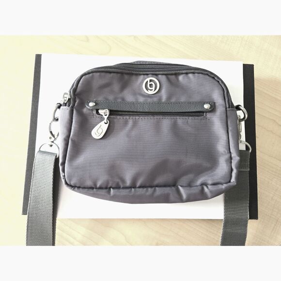 Baggallini Oakland Crossbody Water Resistant Bag New Without Tags In Medium Gray - Picture 2 of 9